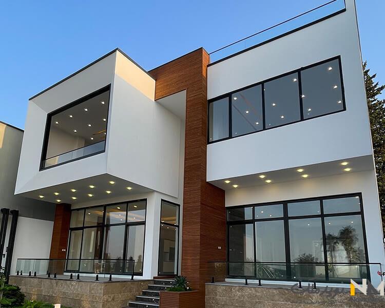 ویلا دوبلکس 450 متری نما مدرن در نوشهر نوید ملک خرید ویلا با استخر در شمال